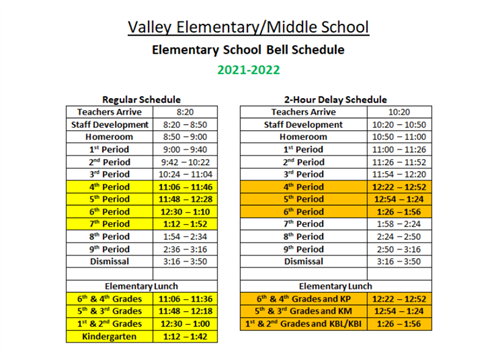 schedule